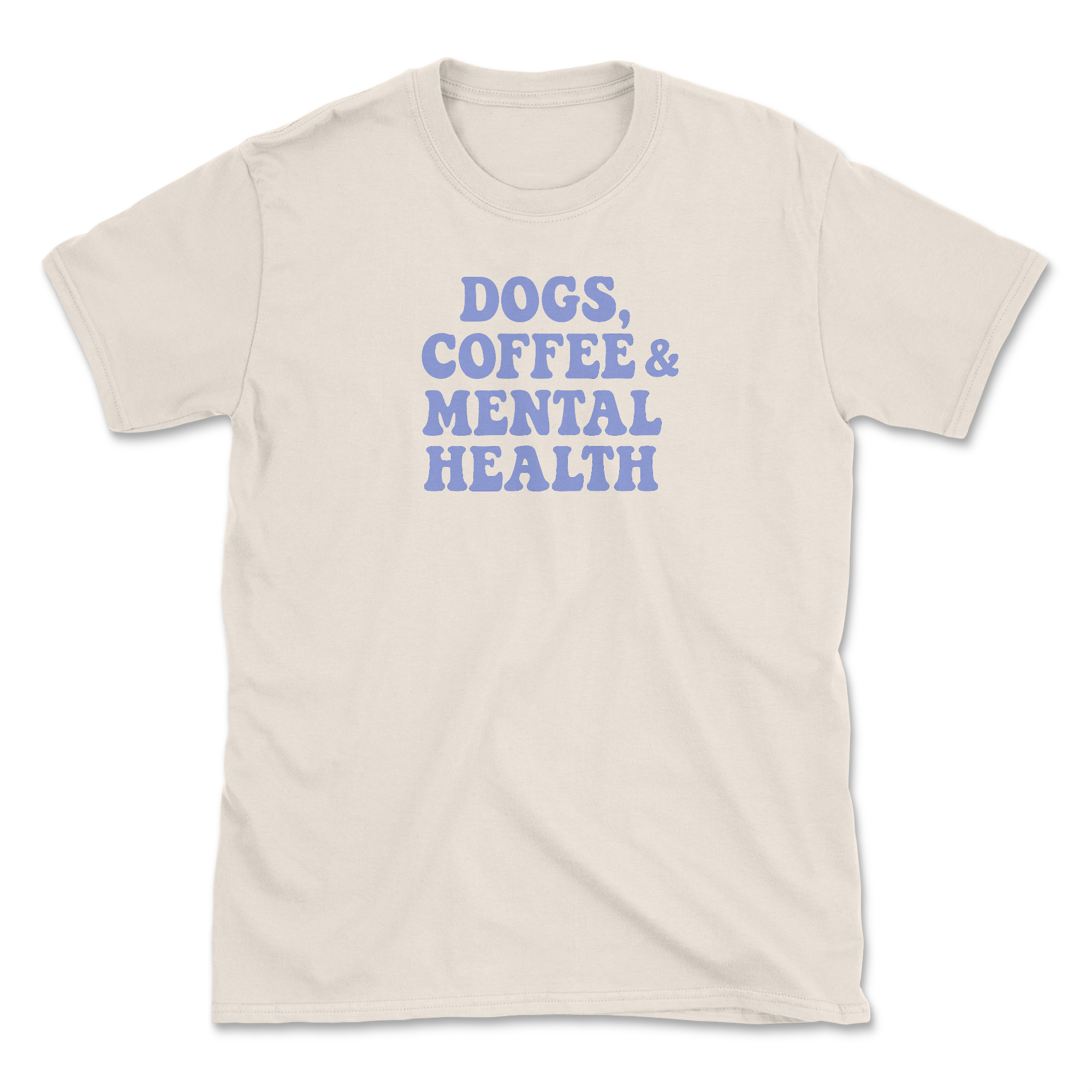 Dogs & Coffee (Front Print) (Adult Short Sleeve T-Shirt)