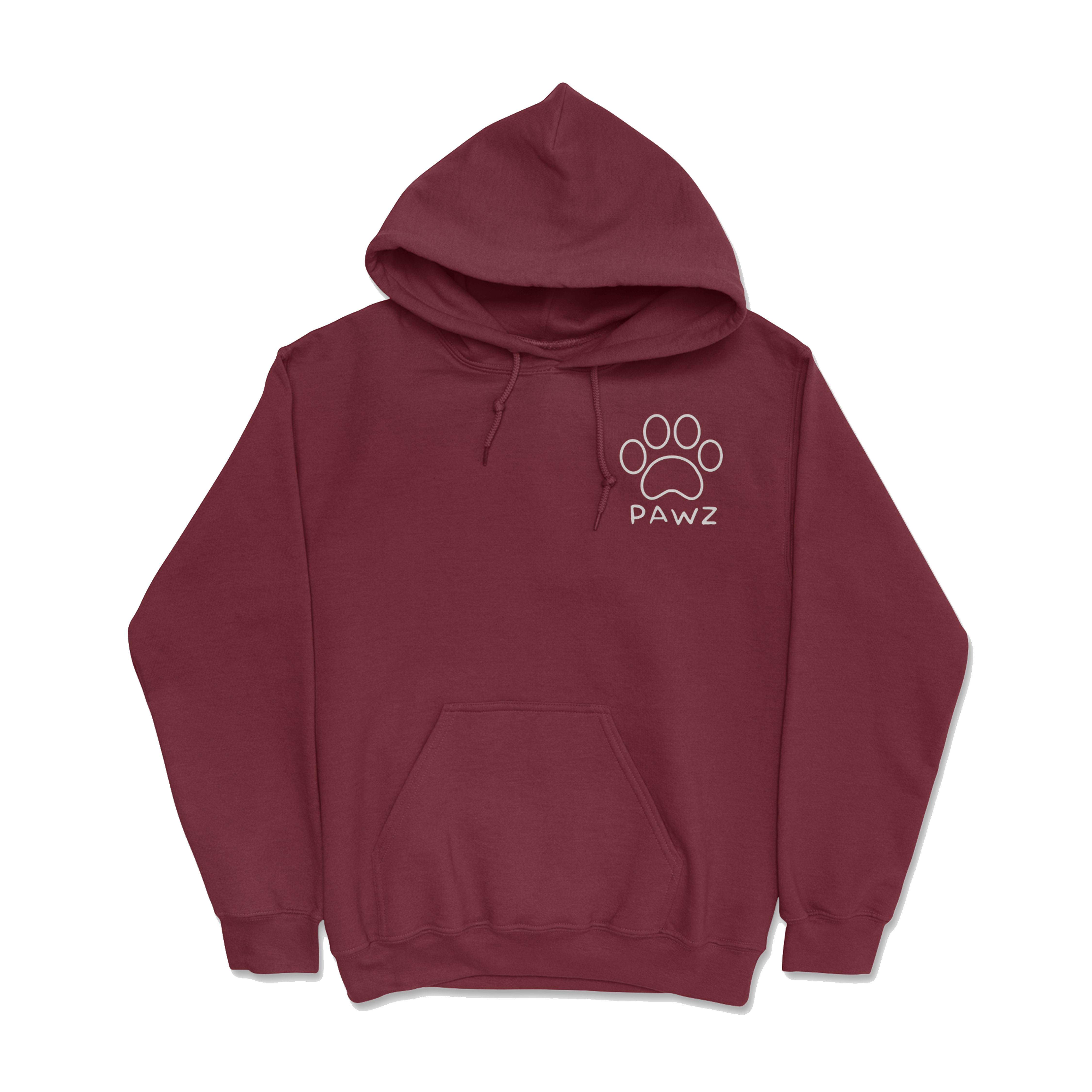 Dog Treatz - Maroon/ Grey (Adult Hoodie)