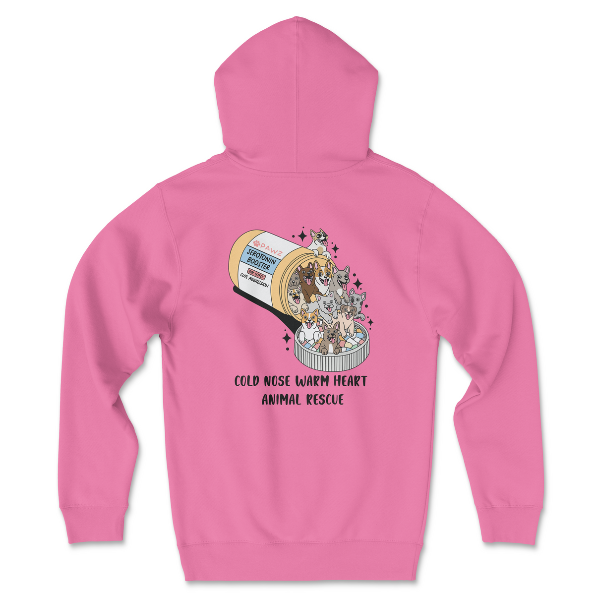Serotonin Pawz (Cold Nose Warm Heart) (Adult Hoodie)