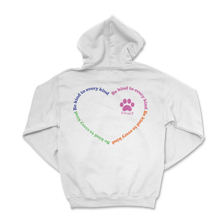 Be Kind - White (Adult Hoodie)