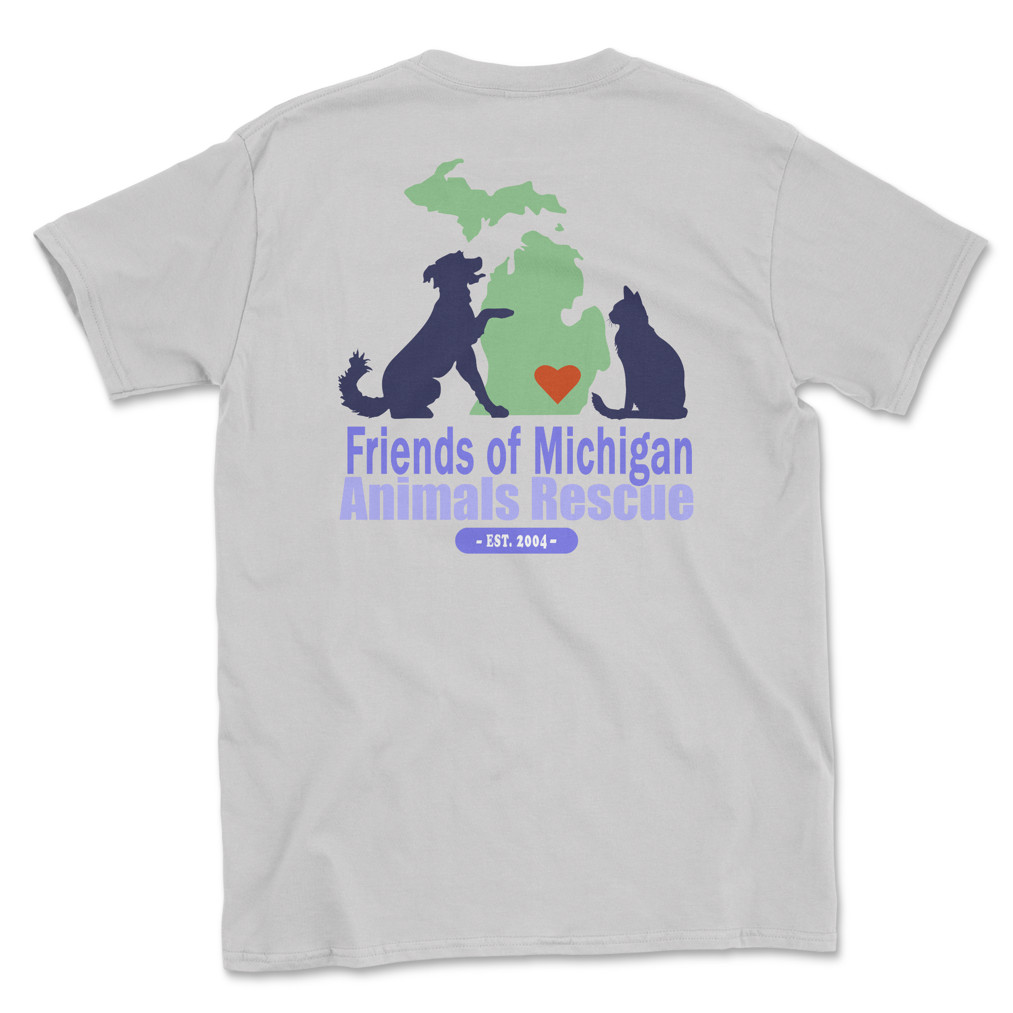 Logo - Ice Grey (Adult Short Sleeve T-Shirt)