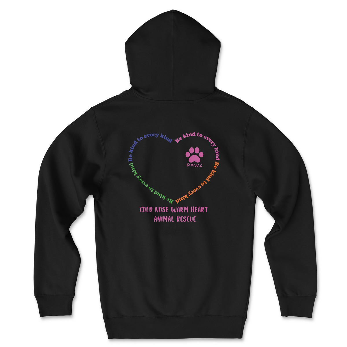 Be Kind (Cold Nose Warm Heart) (Adult Hoodie)