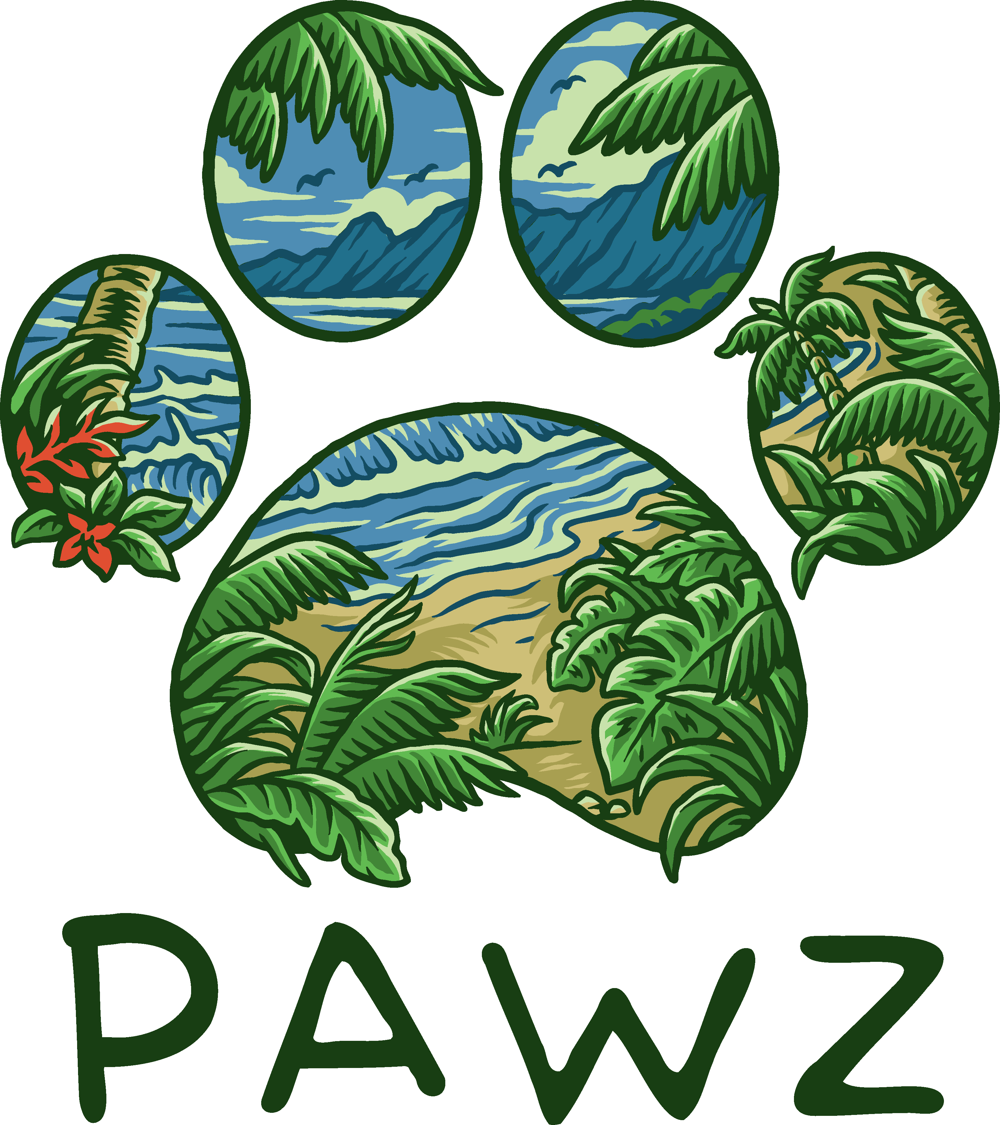 Tropical Vibes (Adult Short Sleeve T-Shirt)