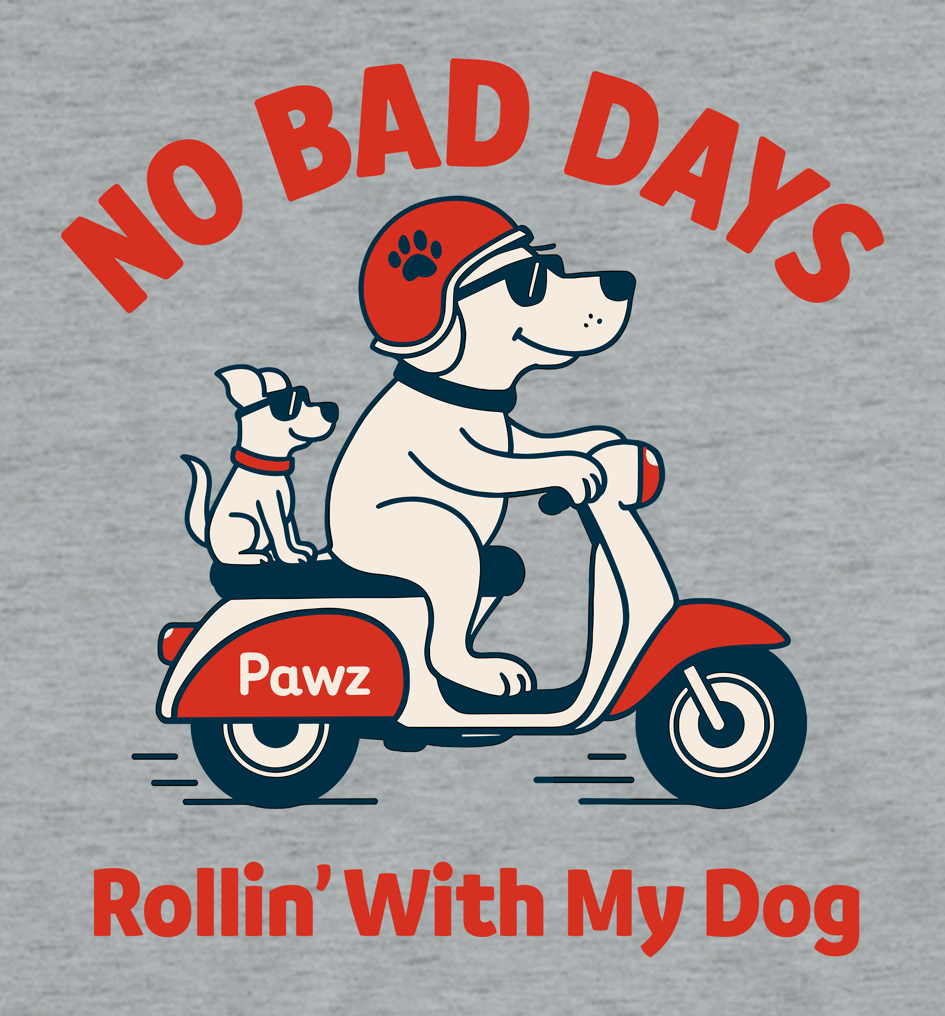 Rollin' With My Dog (Adult Short Sleeve T-Shirt)