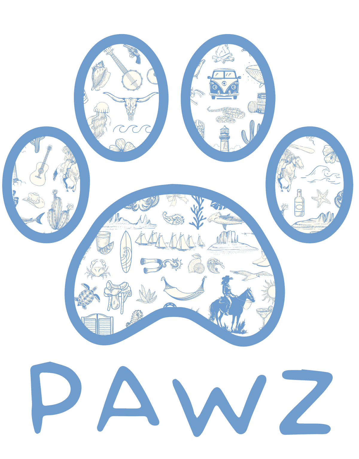 Coastal Cowgirl (Adult Hoodie)