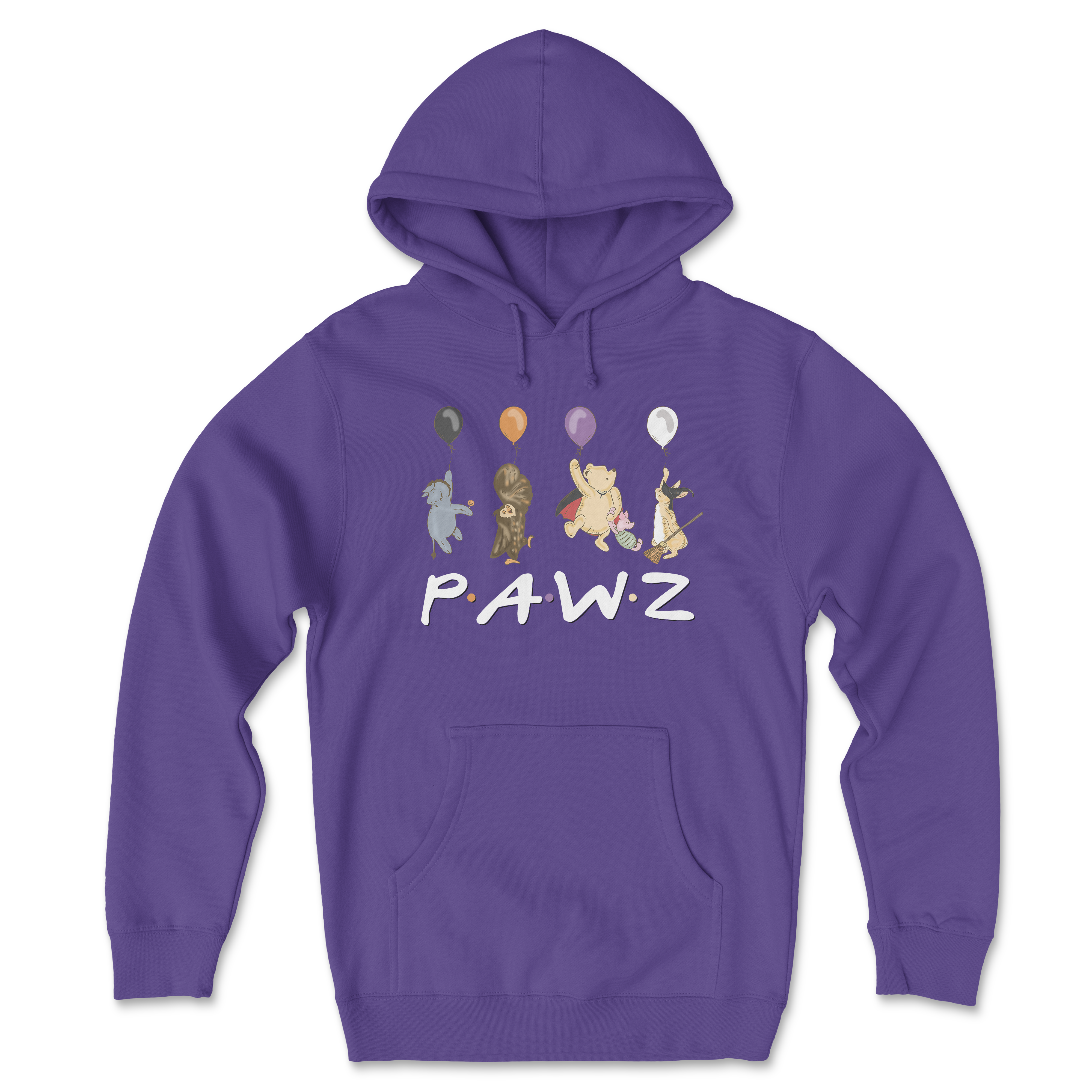 Forever Friends (Purple) (Front Print) (Adult Hoodie)