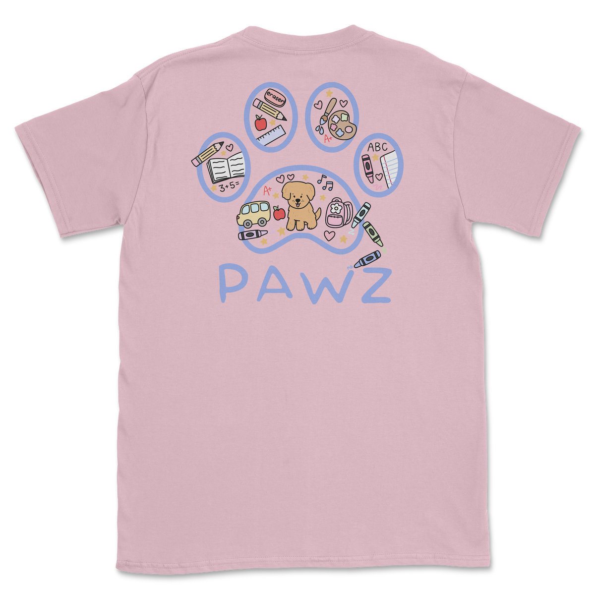 Back To School Pawz (Adult Short Sleeve T-Shirt)